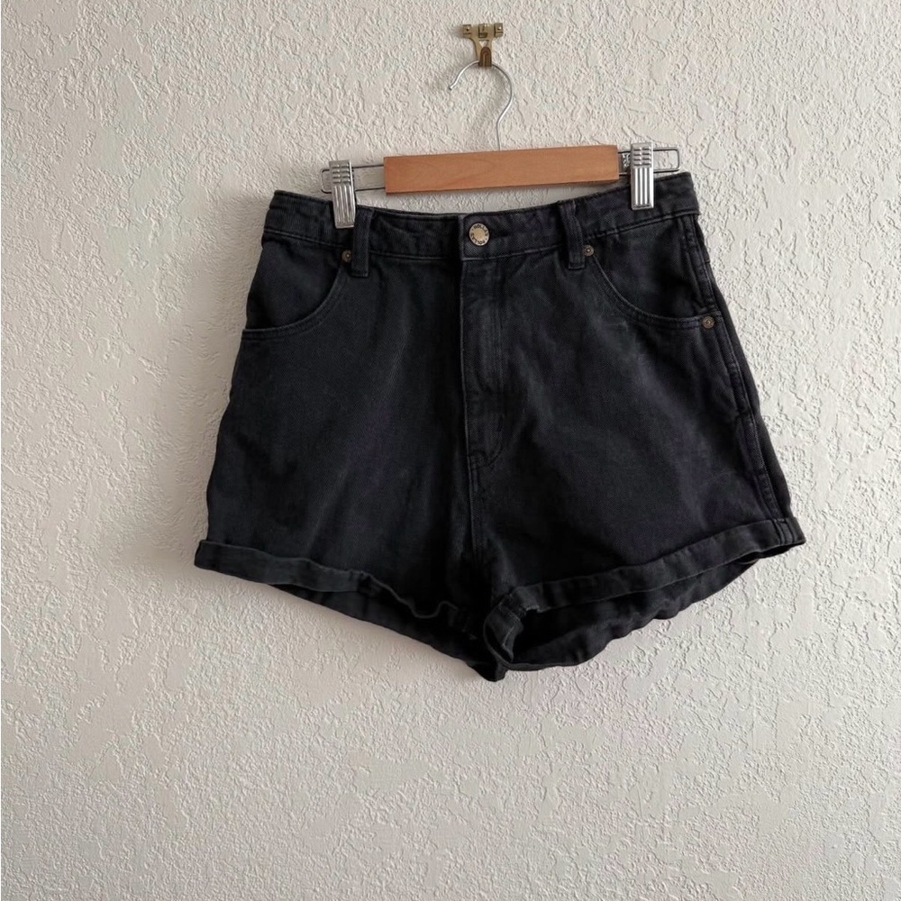 Classic Black Denim Women's Shorts